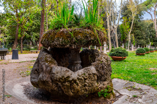 Villa Borghese Gardens in Rome