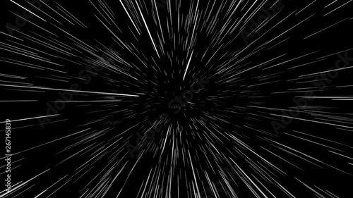 Hyperspace. Light Speed animation