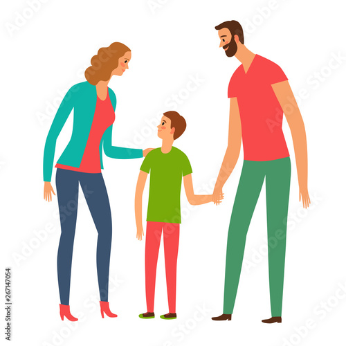 Happy family illustration