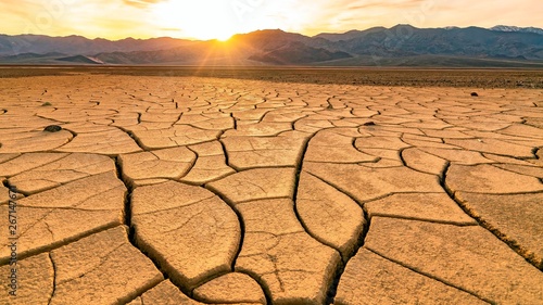 Lifeless desert area