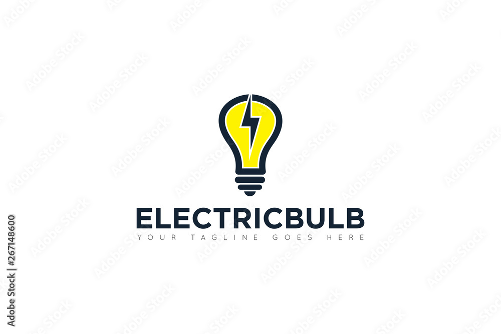 electric bulb logo and icon vector illustration design template electric bulb logo and icon vector illustration design template