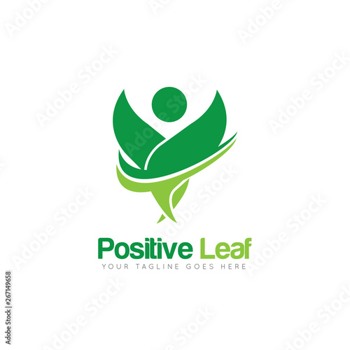 leaf logo and icon Vector illustration design Template