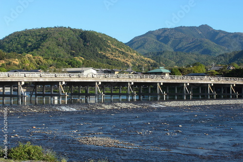 京都　嵐山　渡月橋