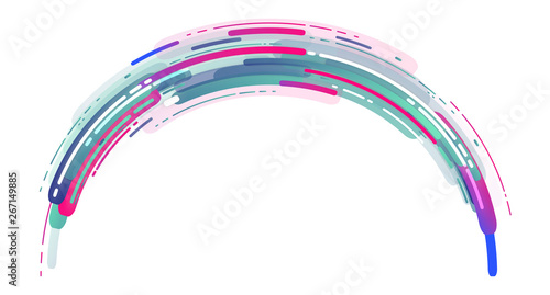 cerchio,  cornice, astratto,  anelli, arco, azzurro, 