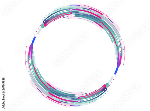 cerchio,  cornice, astratto,  anelli, arco, azzurro, 