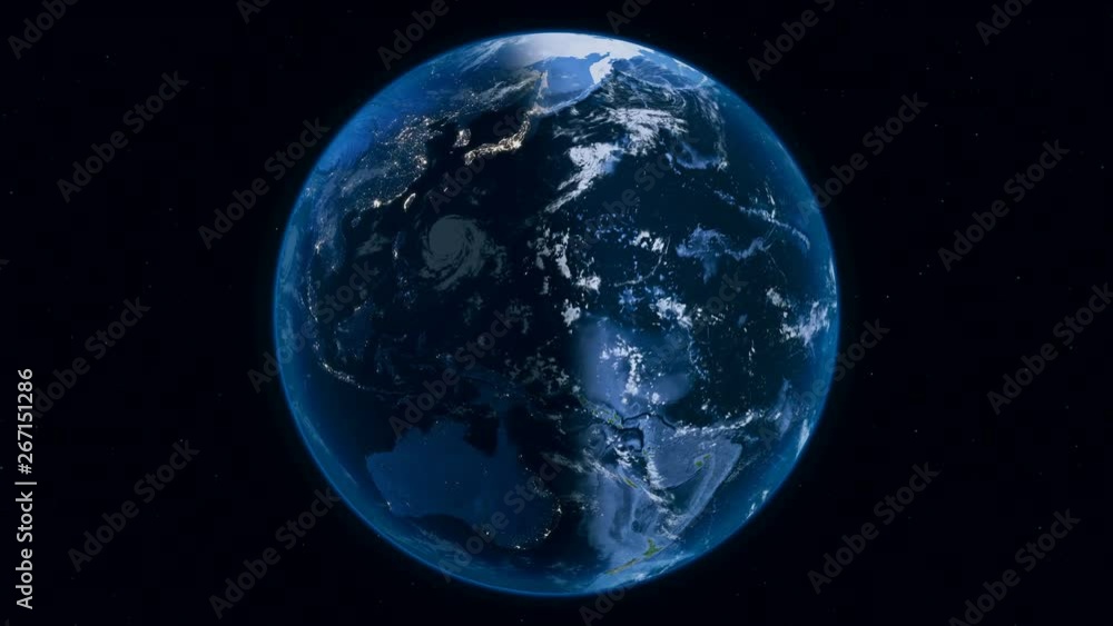 Planet Earth overall view from space, with stars on background. Perfect seamless loop footage. Some elements of this image furnished by NASA Planet Earth overall view from space, with stars on background. Perfect seamless loop footage. Some elements of this image furnished by NASA