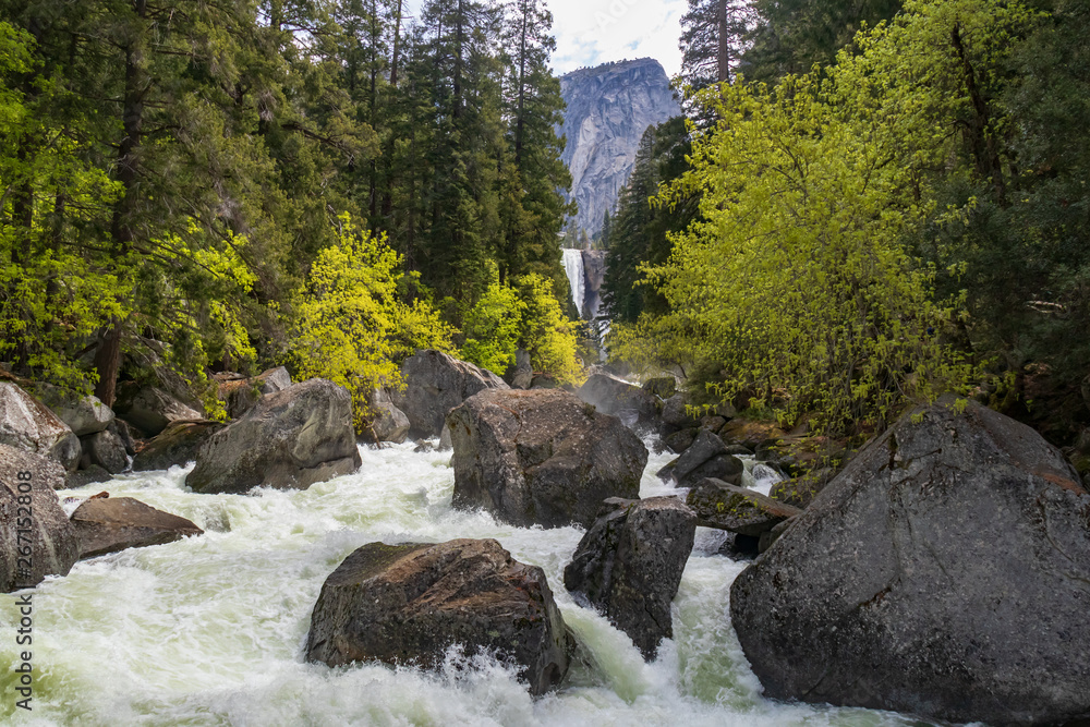 Obraz premium Vernal Falls, Yosemite National Park, California