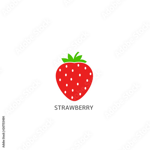 Strawberry icon Vector illustration