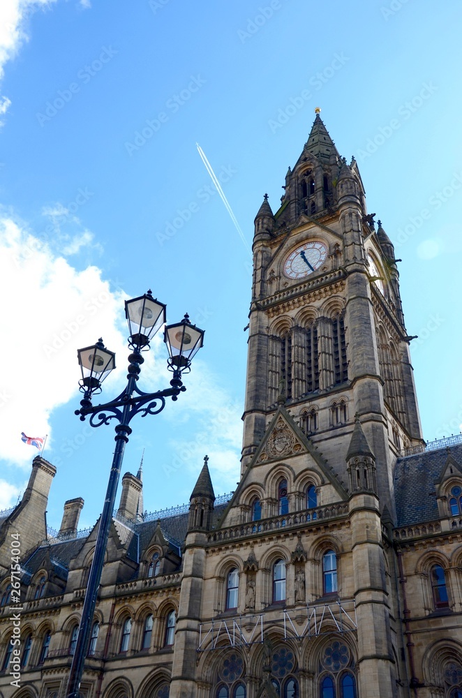 Fototapeta premium The clocktower of Manchester Town Hall