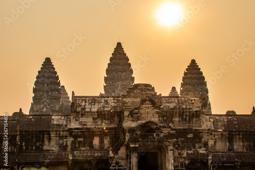 Ankor Wat while sunrise