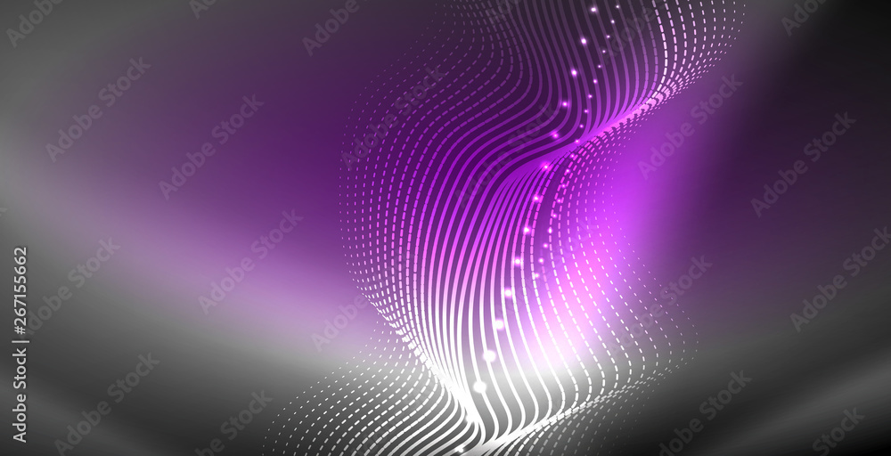 Neon lines shiny glowing background Neon lines shiny glowing background