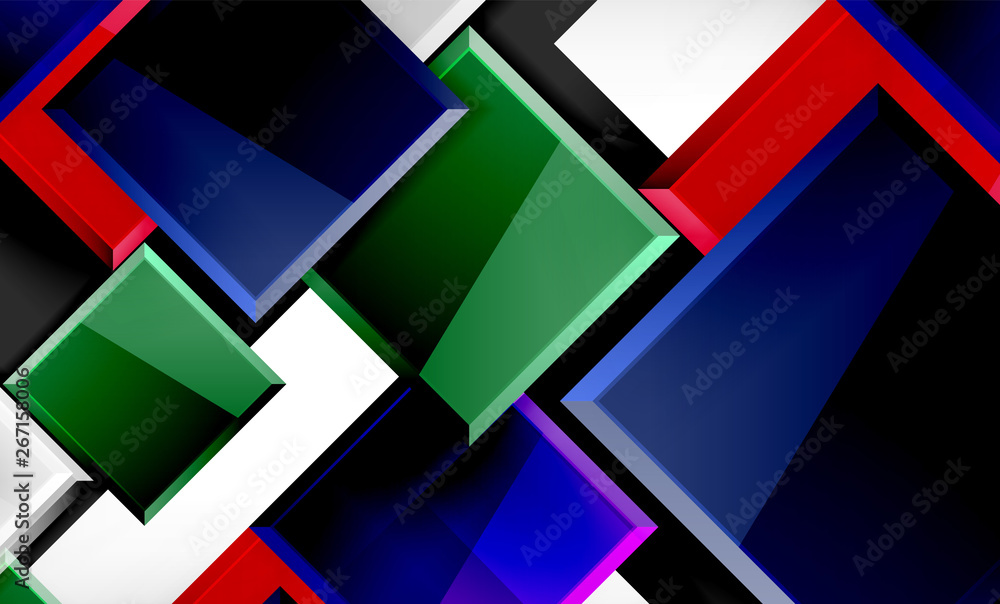 Color squares futuristic abstract background Color squares futuristic abstract background