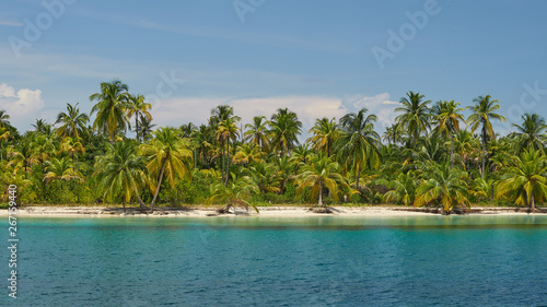 Paradise uninhabited island of archipelago San Blas  Panama