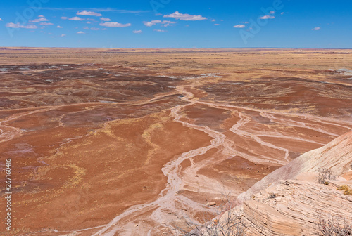 Colorful Outwash Plain in the Badlands photo