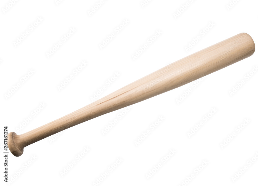 elm tree wooden baseball bat isolated on white background elm tree wooden baseball bat isolated on white background