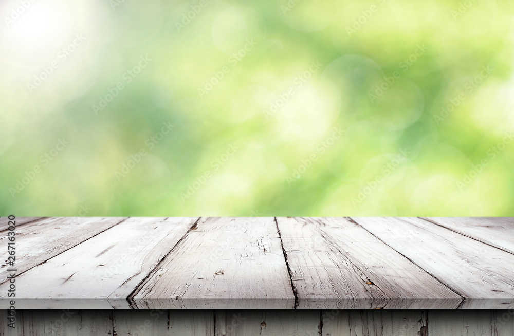 Empty wooden table background Empty wooden table background