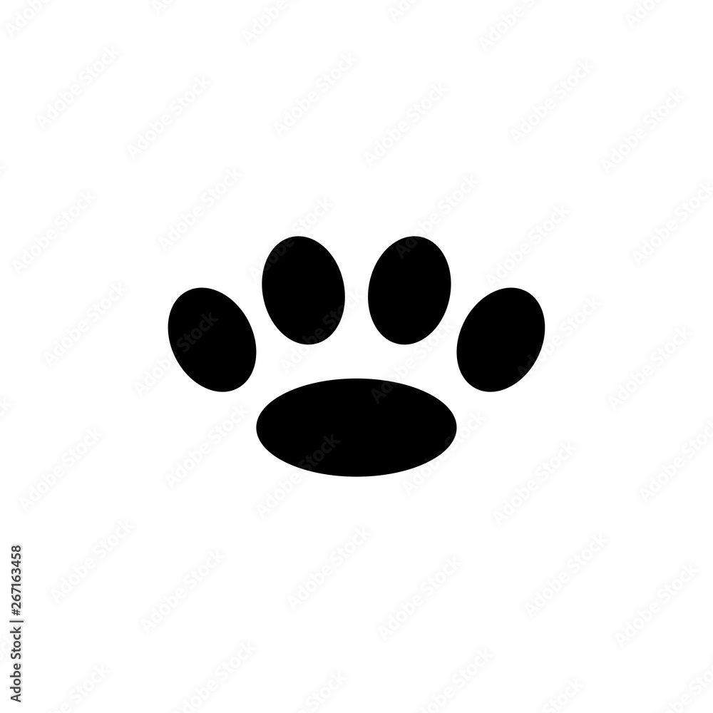 paw icon vector paw icon vector