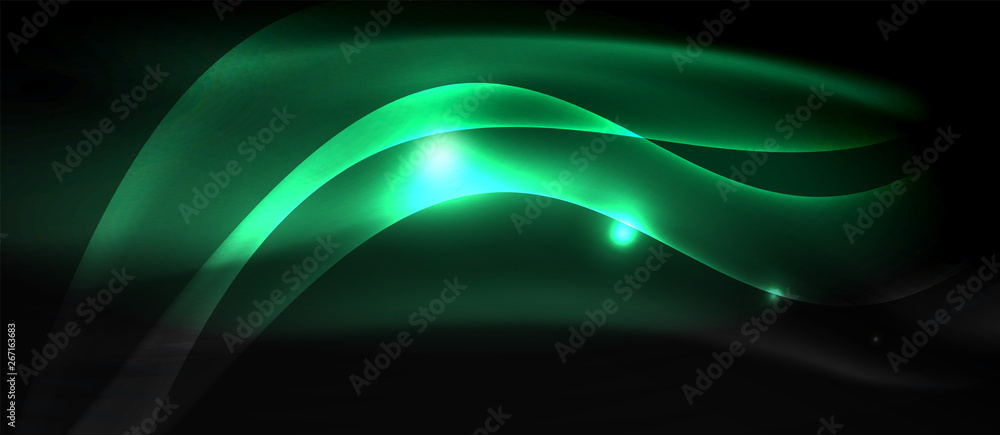 Neon light waves Neon light waves