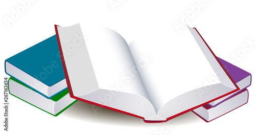 Illustration of an open book