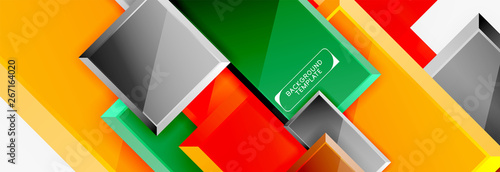 Minimal square banner abstract background