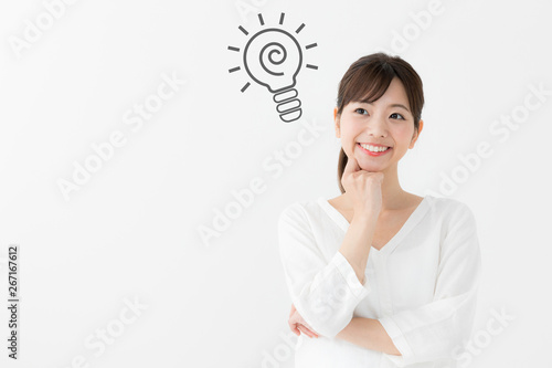 Bild auf Leinwand 女性　アイデア
