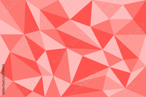 Abstract red geometric polygon background compose by triangle shape