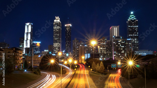 Nighttime in Downtown Atlanta