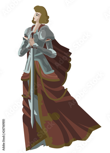 joan of arc medieval female girl woman saint warrior knight photo