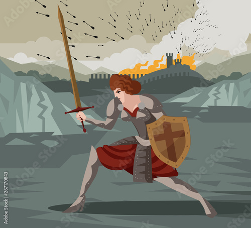 joan of arc medieval female girl woman saint warrior knight