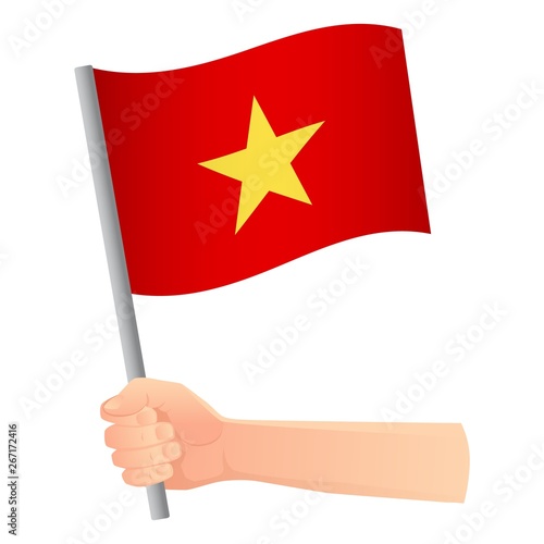 Vietnam flag in hand © Visual Content