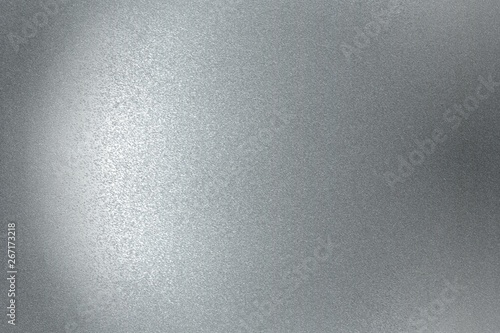 Brushed old gray metal wall, abstract texture background