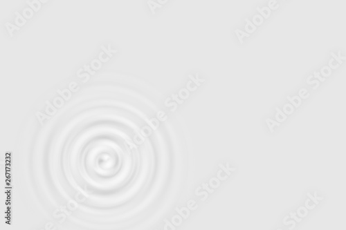 Top view of white water ring or white oil surface, soft background texture