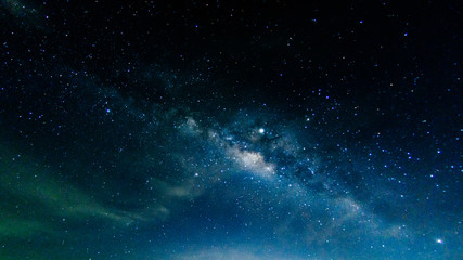Acrylglasbilder Universum Milchstraßengalaxie mit Sternen im Universum  © Meawstory15Studio