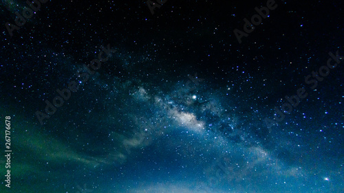 Fototapeta Naklejka Na Ścianę i Meble -  Milky way galaxy with stars and space in the universe background at thailand
