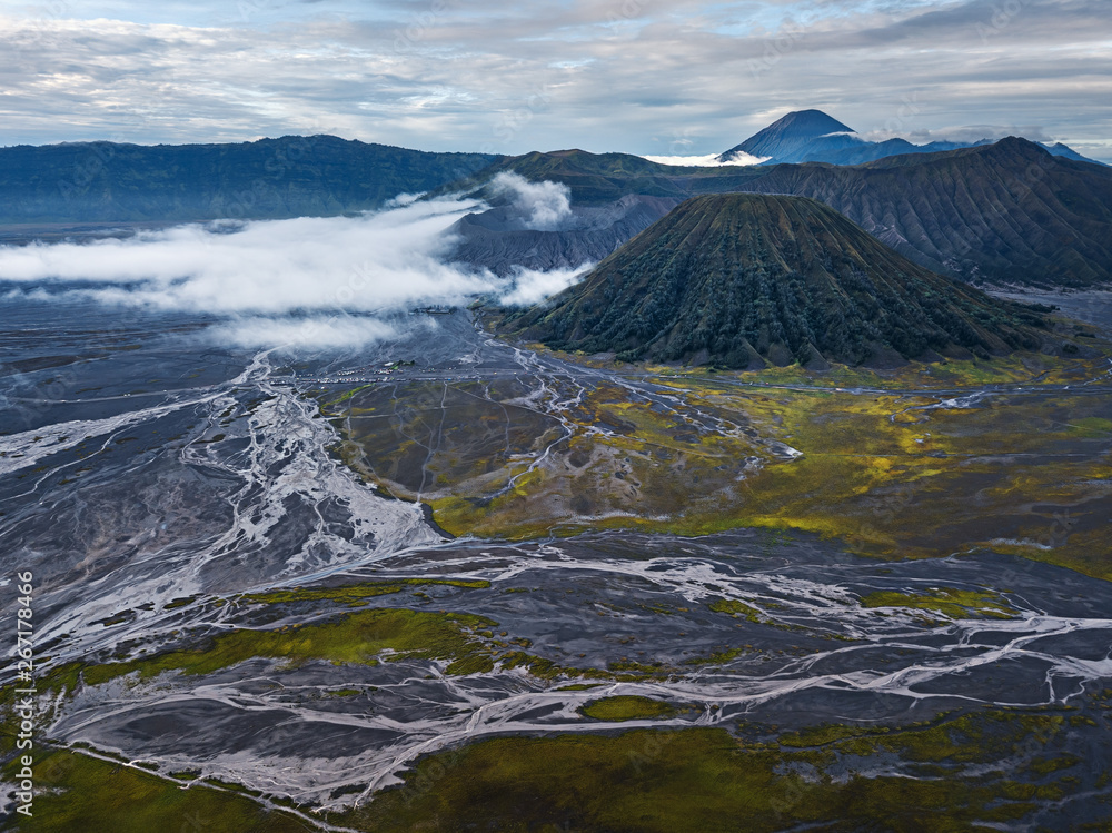 Aerial - Mount Bromo, Indonesia