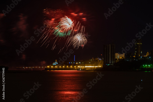 Khabarovsk, Russia - May 09, 2019: Salute in honor of Victory Day. © rdv27