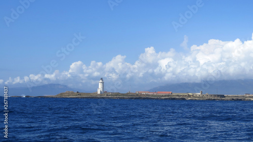 Tarifa lighthouse on the isle of Paloma