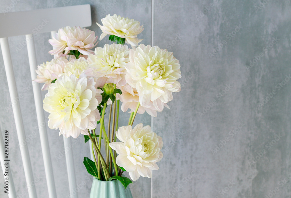 Bouquet of dahlia flowers.