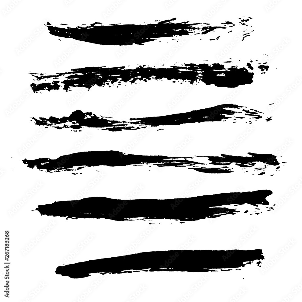 Ink vector brush strokes background. Vector illustration. Grunge texture. Ink vector brush strokes background. Vector illustration. Grunge texture.