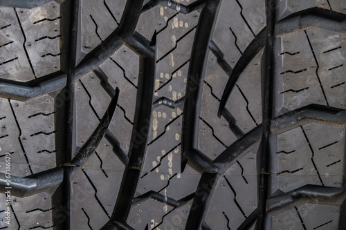 New tire texture black car rubber photo