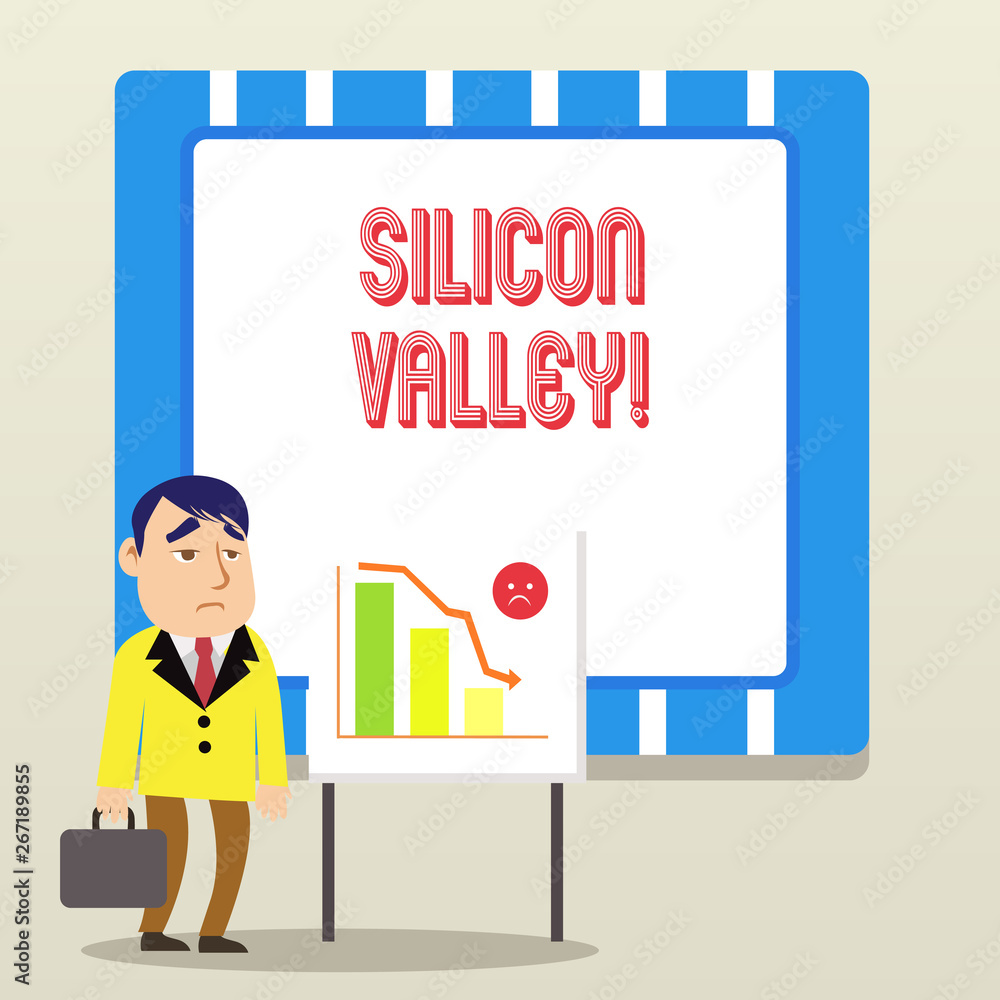 Word writing text Silicon Valley. Business photo showcasing home to analysisy startup and global technology companies Word writing text Silicon Valley. Business photo showcasing home to analysisy startup and global technology companies