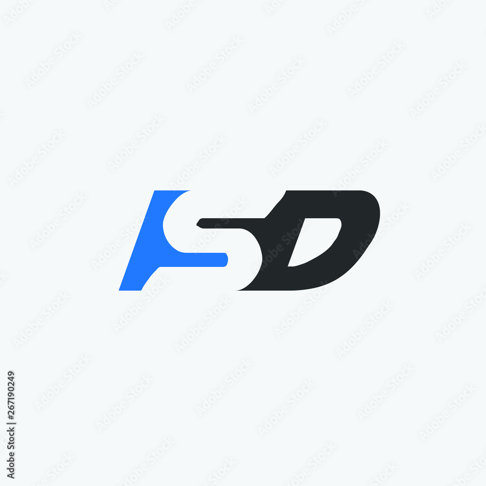 S and D letter icon logo vector S and D letter icon logo vector