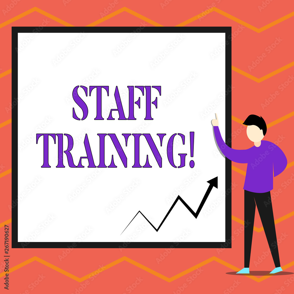Writing note showing Staff Training. Business concept for program that is designed to increase the technical skills Writing note showing Staff Training. Business concept for program that is designed to increase the technical skills
