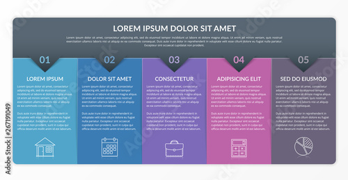 Infographic Template with 5 Steps