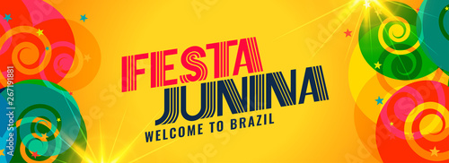 festa junina brazil holiday banner design