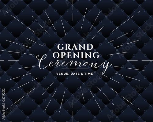 grand opening black banner design