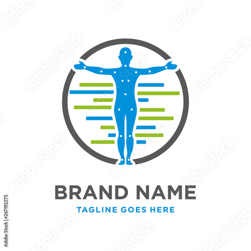 organ therapy logo design in the body