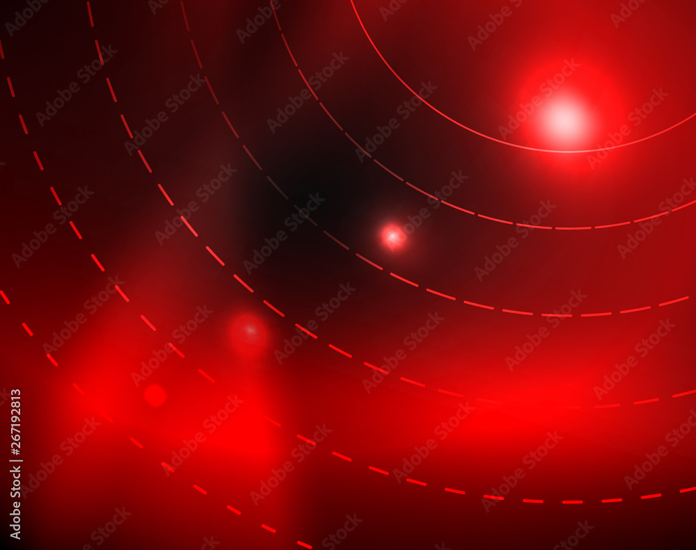 Dark space with neon color glowing lights abstract background Dark space with neon color glowing lights abstract background