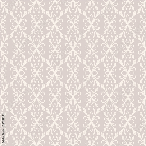 Modern seamless pattern. Background texture in retro style. Flower elegance pattern. Vector illustration