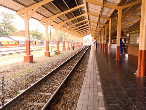 Fototapeta Naklejka Na Ścianę i Meble -  Thai railway station in the north26